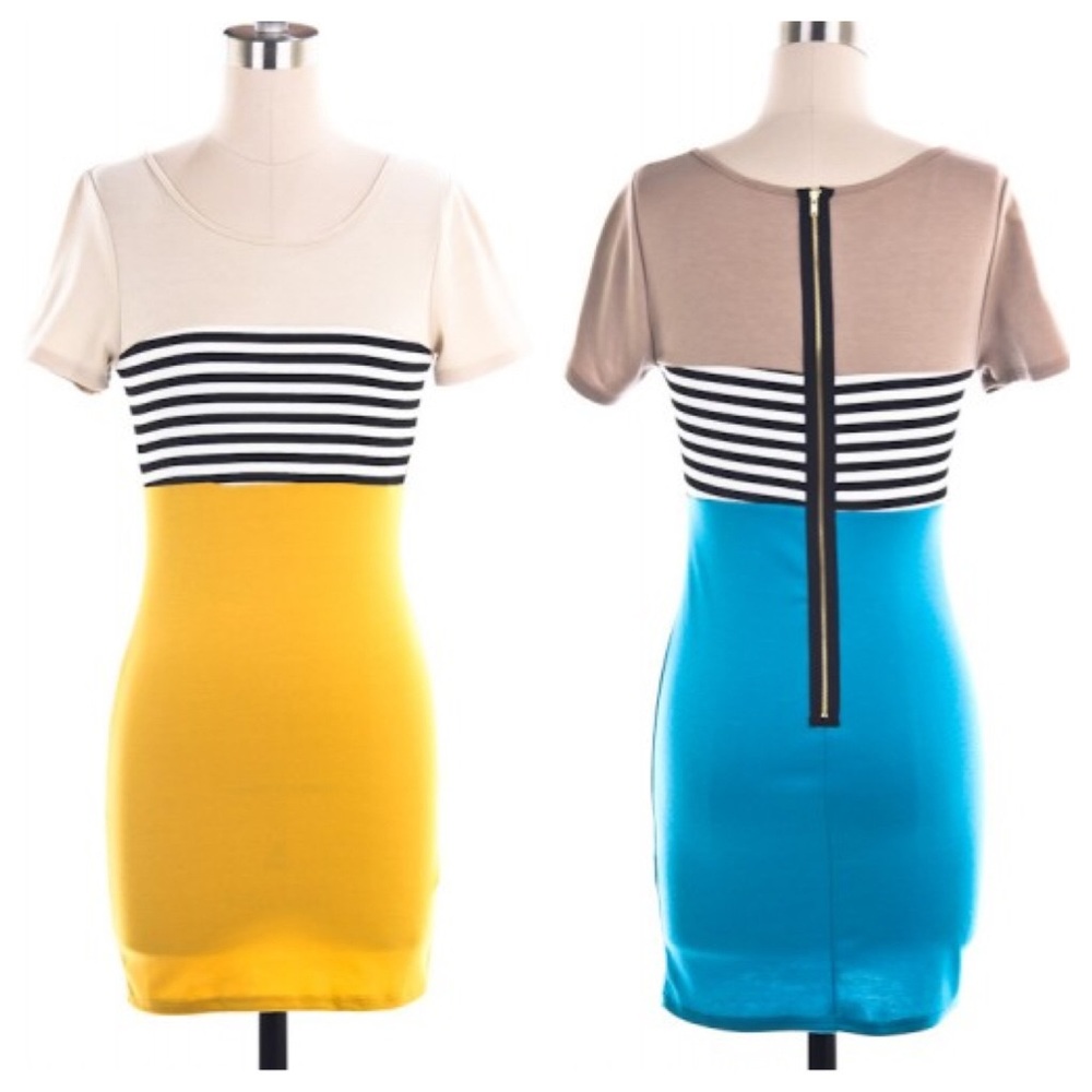 Colorblock Knit Dress